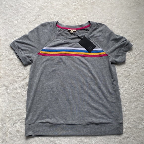 NWT Jane & Delaney striped tee. Size M. - Picture 3 of 9